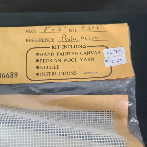 Patterns for life. Scripture in needlepoint. Psalm 46:10 8" X 10" - Picture 5 of 9